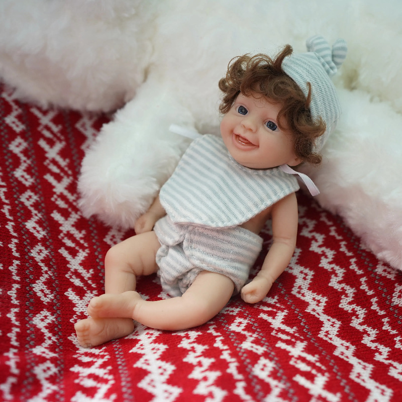 Niedliche Mini-Reborn-Puppe 6  – Reborn Baby Doll Silicone Realistic Bewertung und Preis