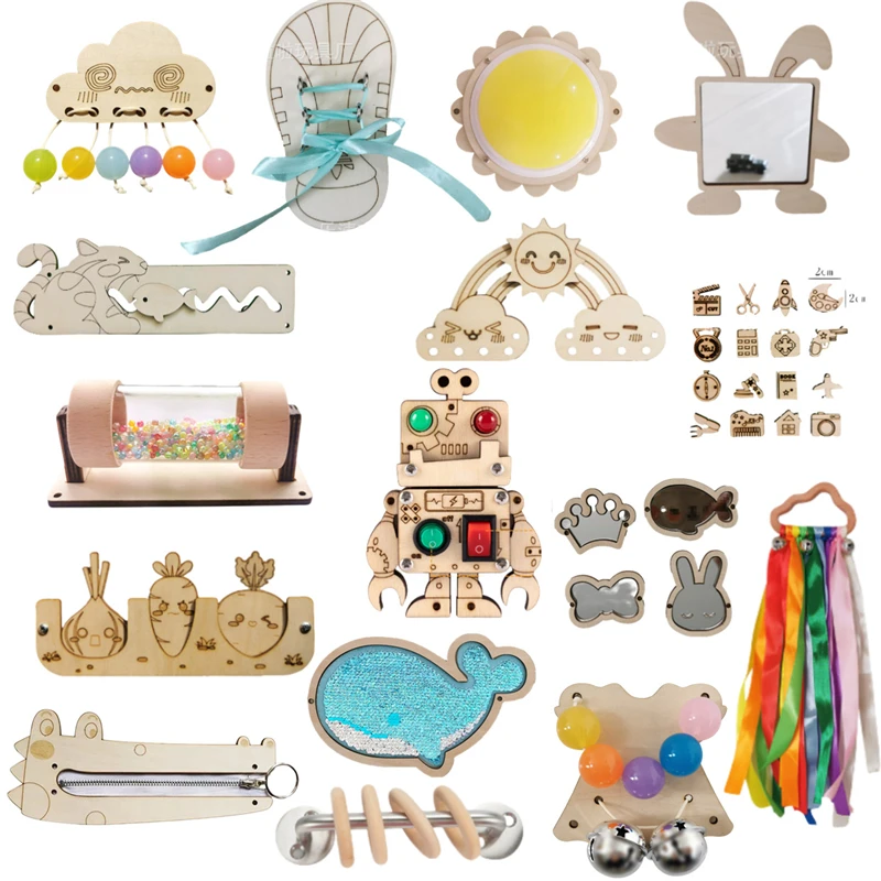 Montessori Beschäftigt Bord DI – Montessori Wooden Busy Board Toddler Bewertung und Preis
